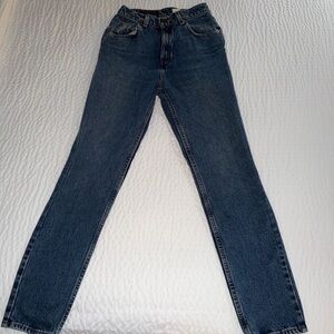 Vintage 1996 tapered leg blue jeans